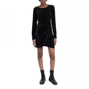 Nwt The Kooples Draped Velvet Mini Dress size 3 M